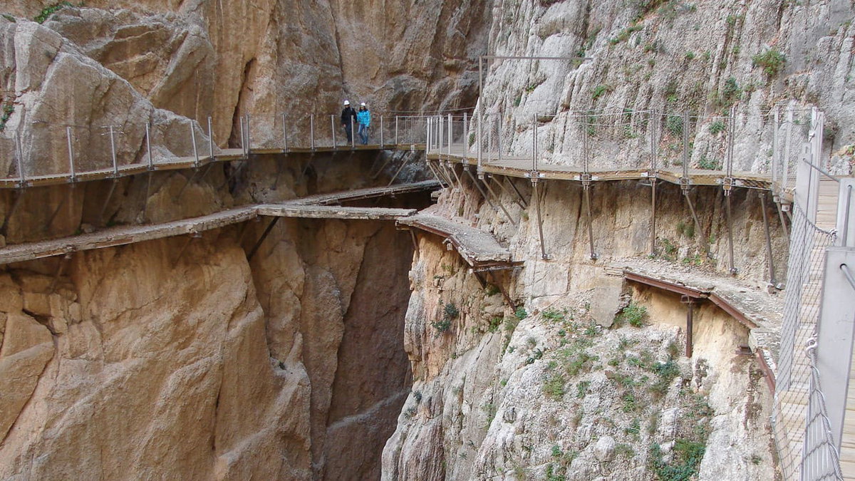 Besuch des Camino del Rey beim Überwintern in Spanien