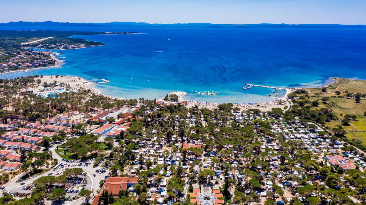 Das Camp vom Zaton Holiday Resort einem Fünf Sterne Campingplatz in Europa