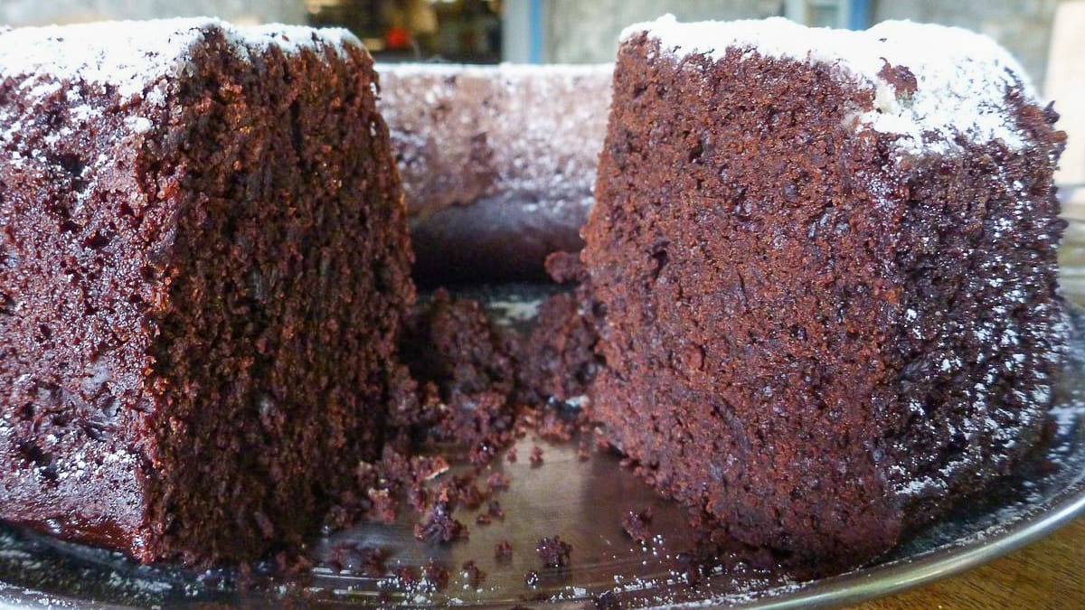 Campingrezept Veganer Schokokuchen