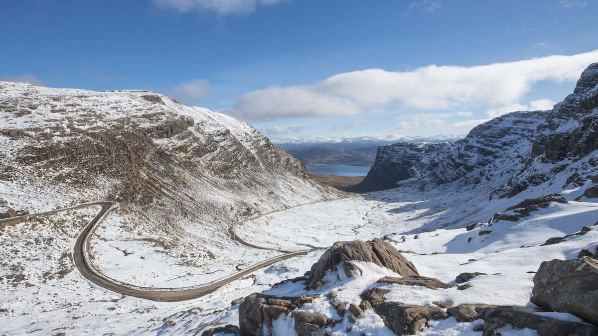 Bealach na Ba Bergpass beim Urlaub in Schottland