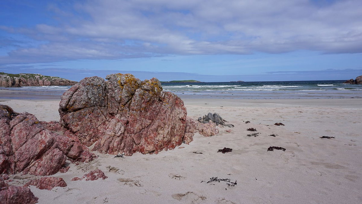 Campingurlaub in Schottland am Sangobeg Strand