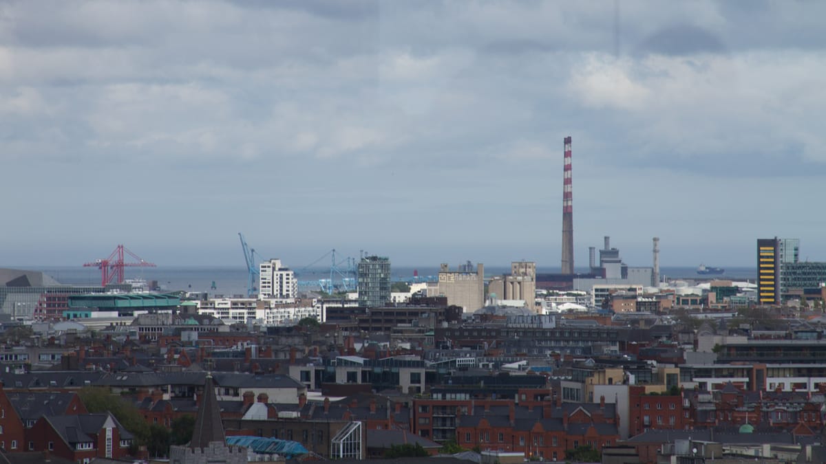 Dublinausblick vom Guinness Storehouse in Irland