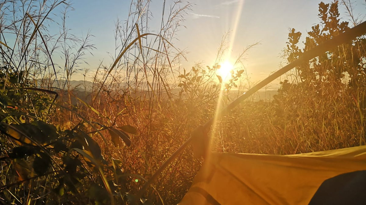 Sonnenaufgang in El Salvador auf einer Radtour von Mexiko nach Costa Rica