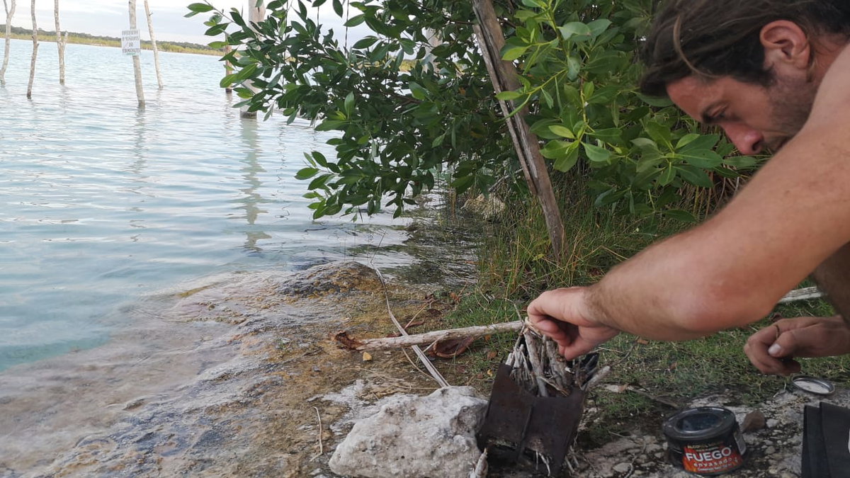 Essenkochen mit dem Stöckchenkocher auf einer Radreise durch Zentralamerika