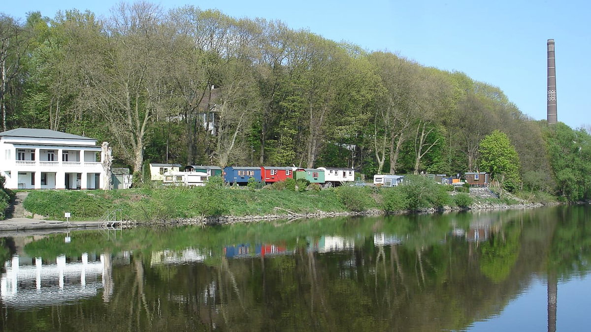Camping im Ruhrgebiet am Fluss
