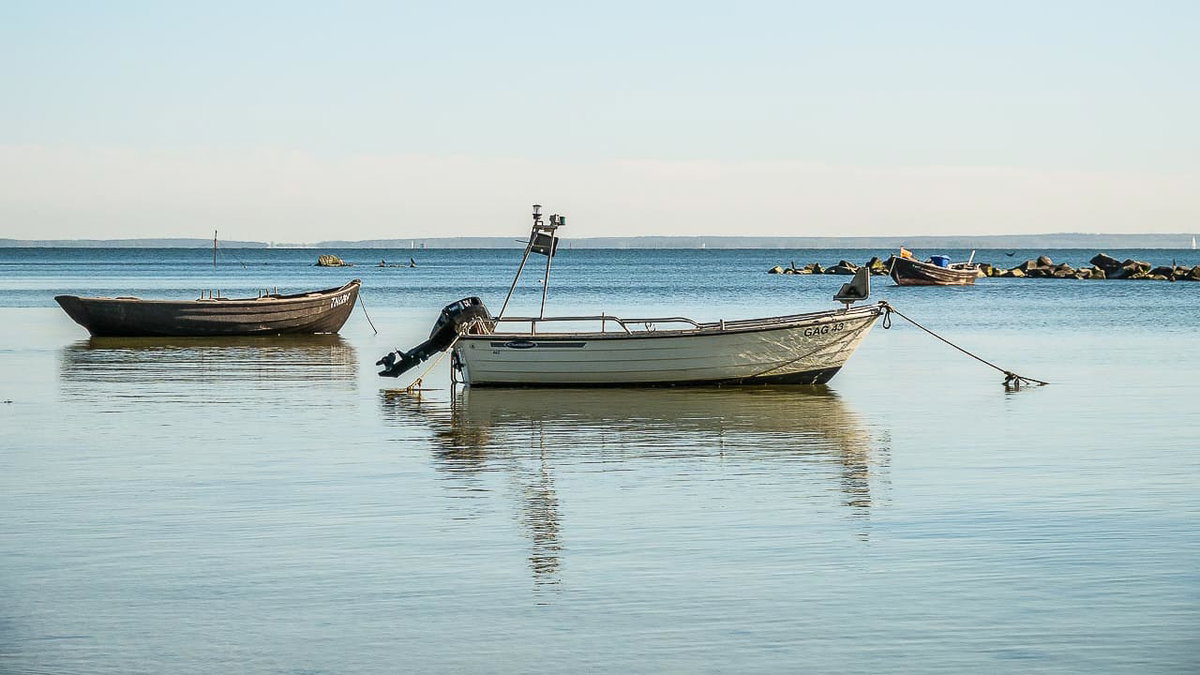 Fischerboote auf Rügen an der Ostsee