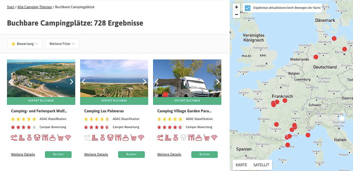 Campingplatz finden und buchen auf PiNCAMP