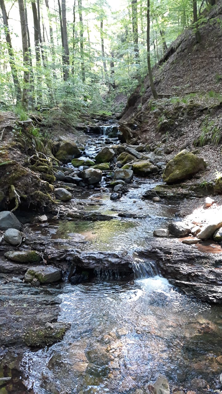 Die Kaskadenschlucht beim Urlaub in der Rhön