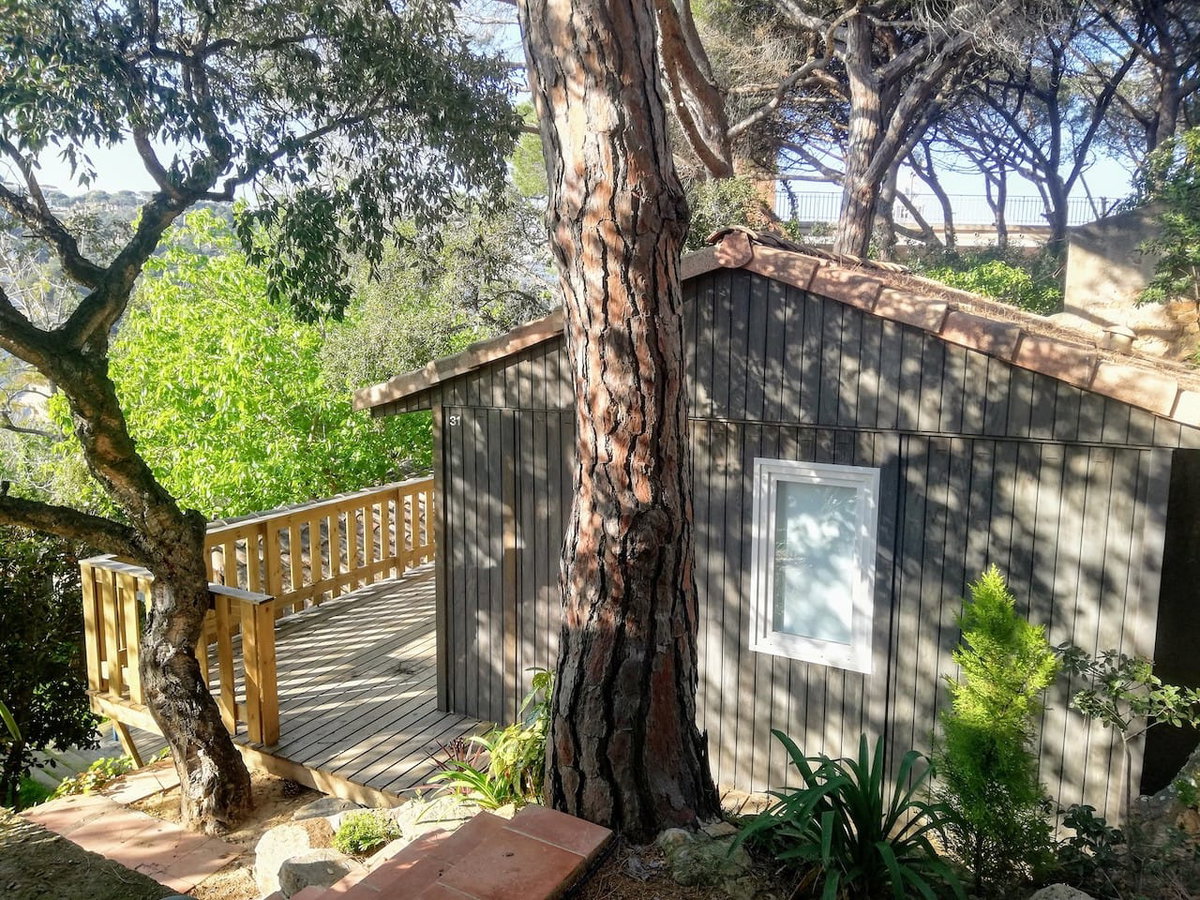 Bungalow Mestral auf All Inclusive Campingplatz Sant Pol