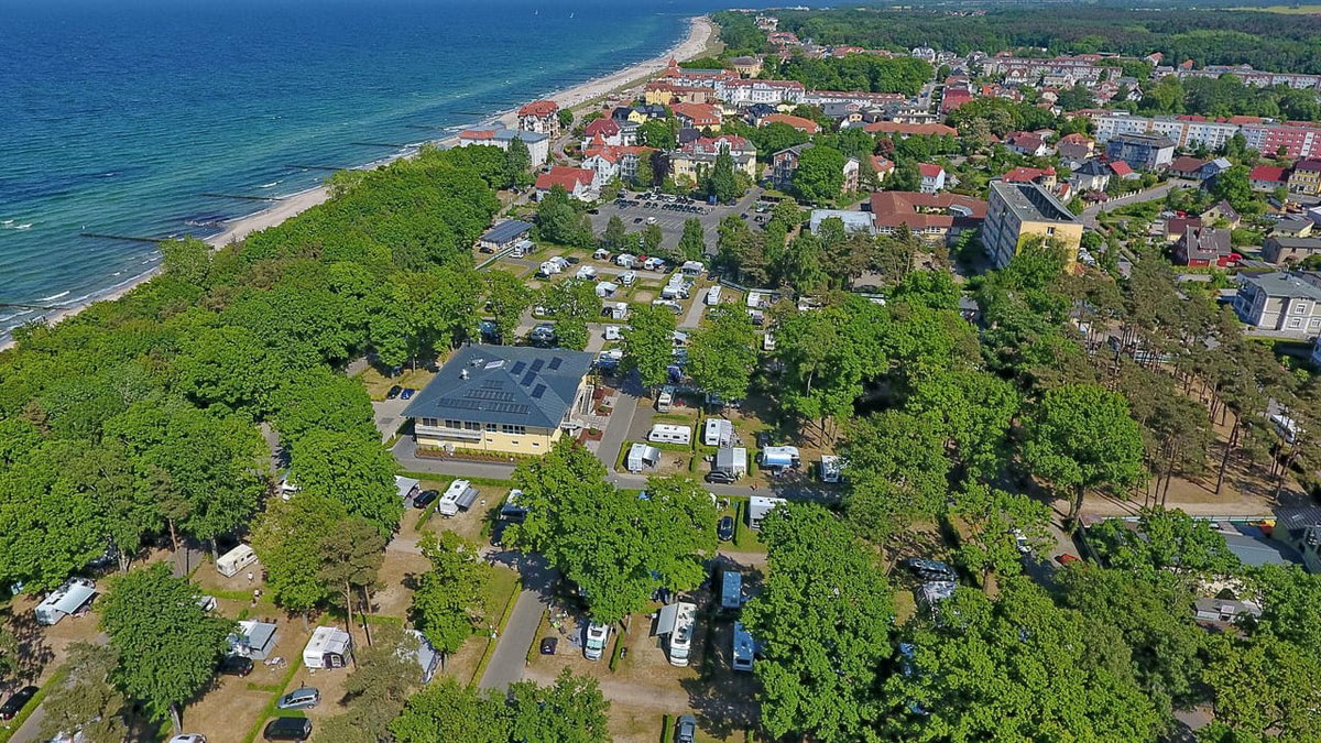 Camping in Deutschland für Wassersportler im Campingpark Kühlungsborn