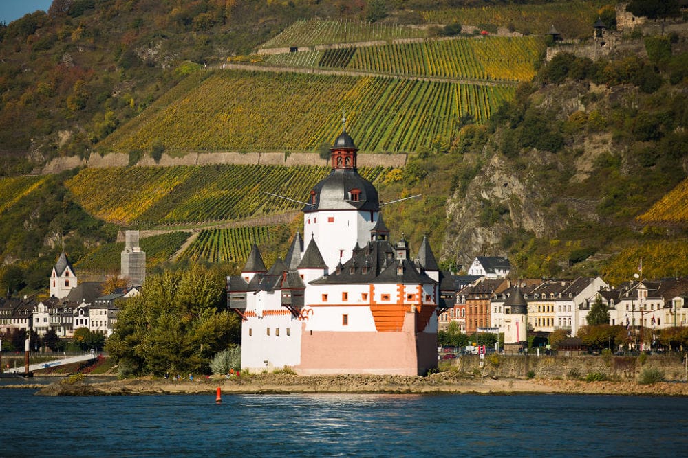 Burg Pfalzgrafenstein beim Camping am Mittelrhein