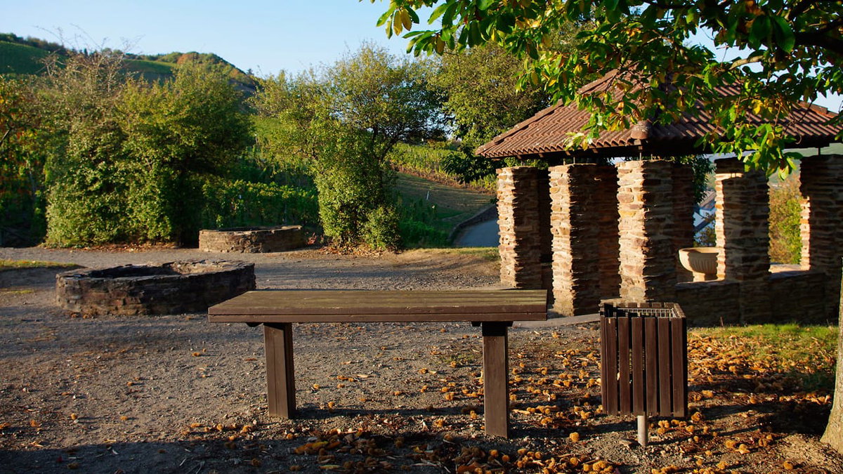 Wasserleitung in Pölich beim Camping an der Mosel