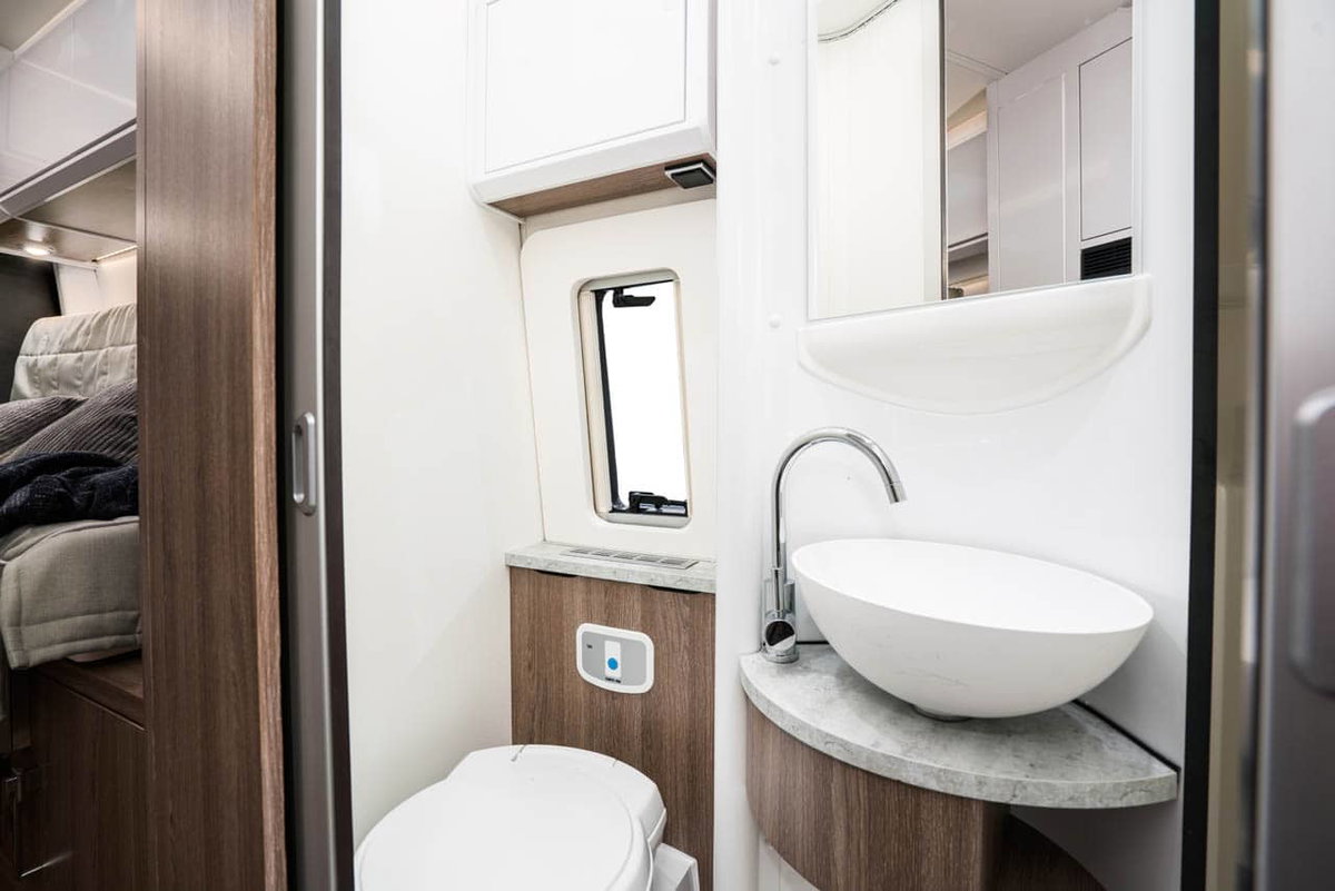 Badezimmer im Kabe Van