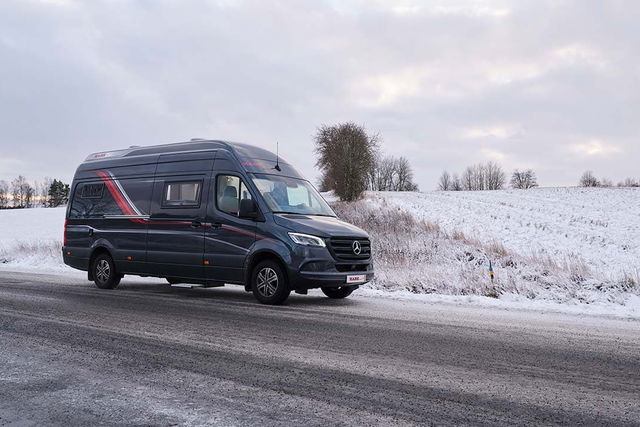 Luxus-Vanlife im Schnee – der Kabe Van 390 LB