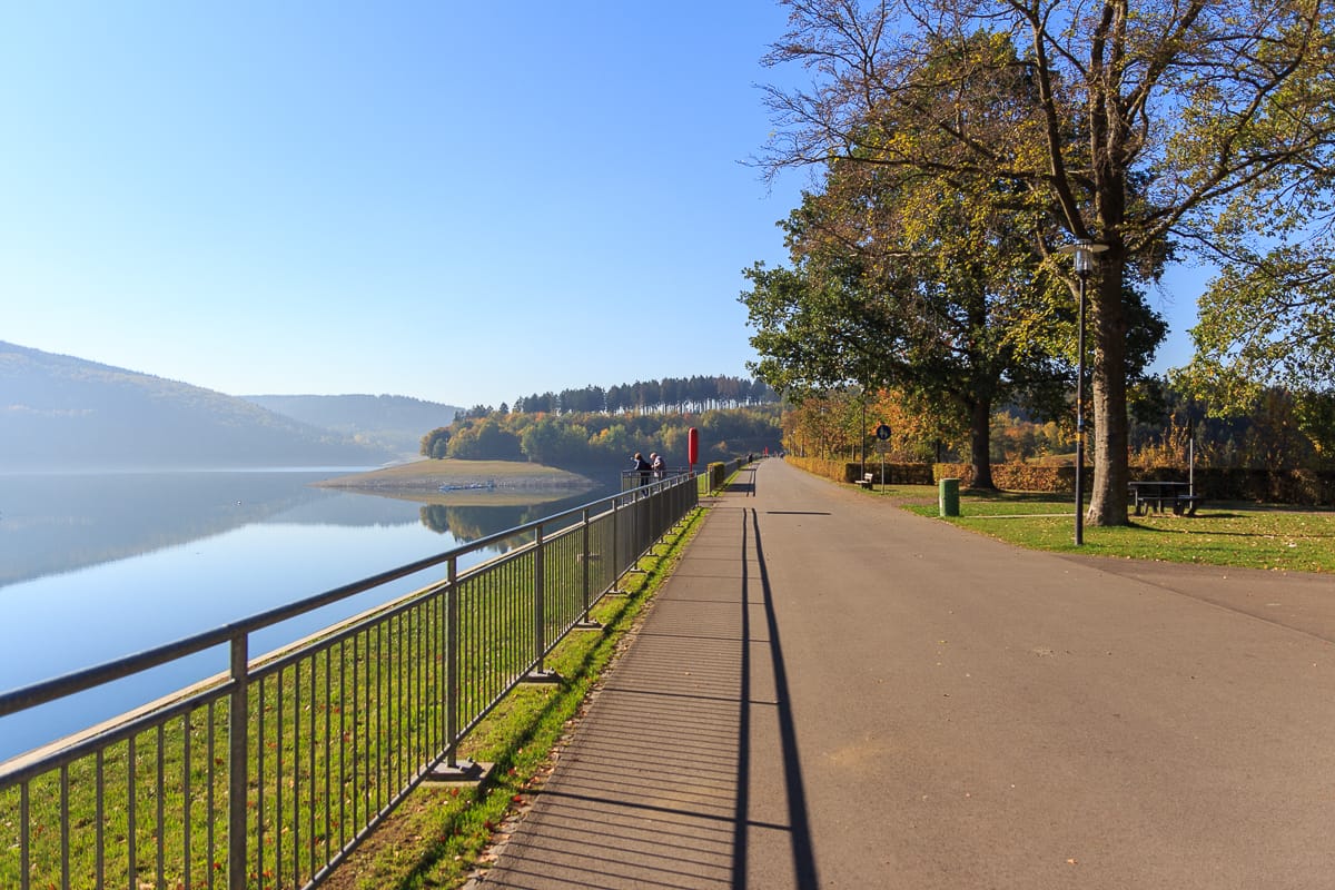 Der Biggedamm beim Urlaub im Sauerland mit Kind