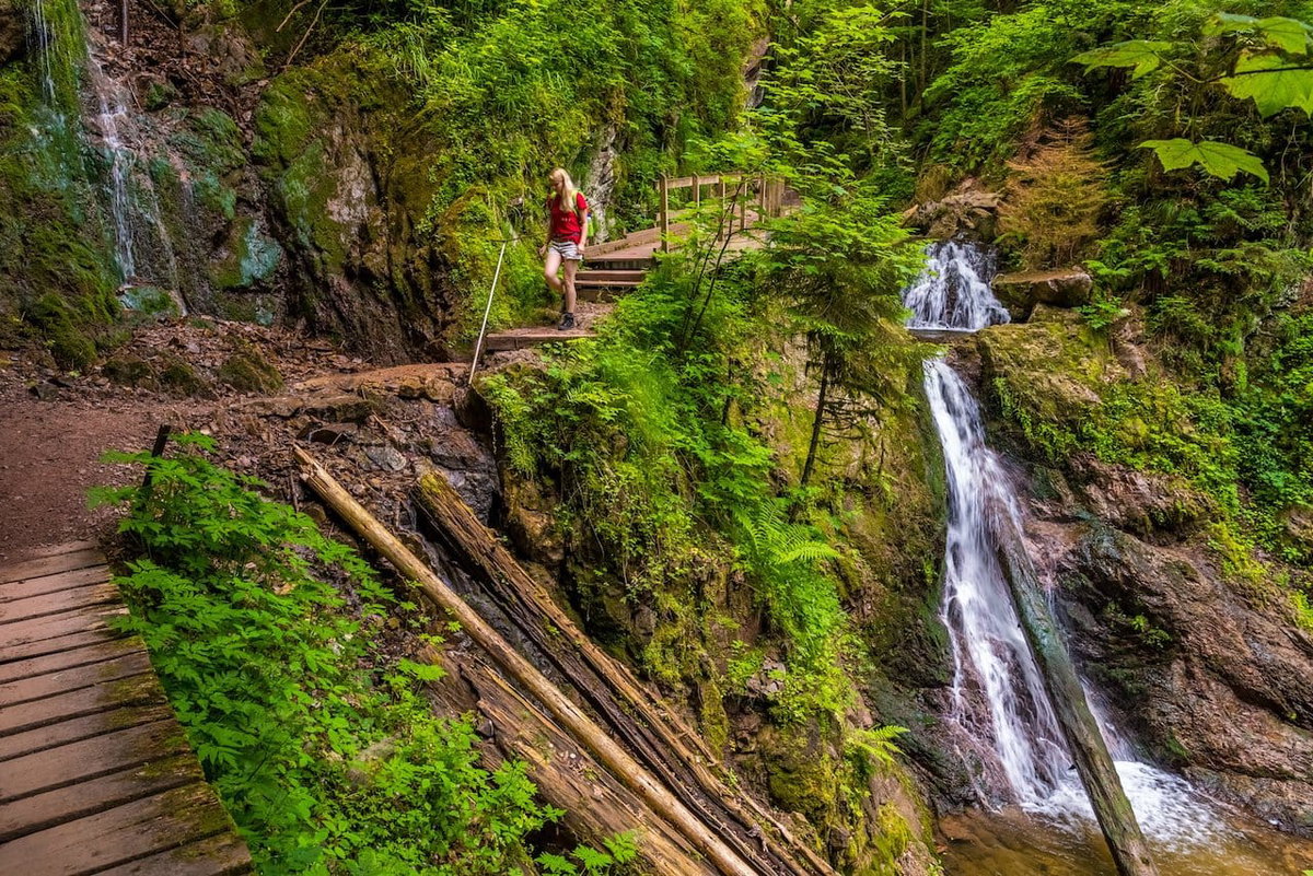 Besuch der Lotenbachklamm beim Camping am Hochrhein