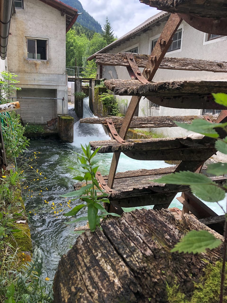 Mühle von Garmisch Partenkirchen beim Camping in Oberbayern