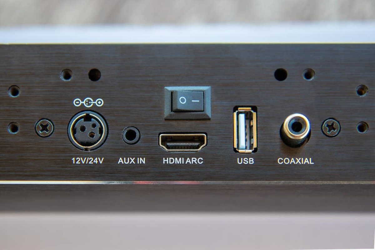 Oyster Soundbar Anschlüsse