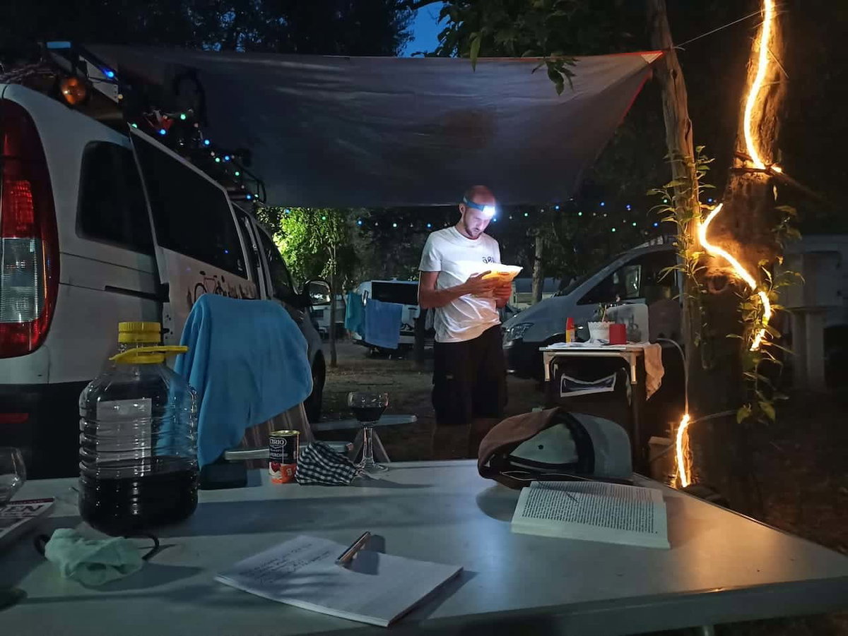 Camping auf der Italienreise in Vico Equense