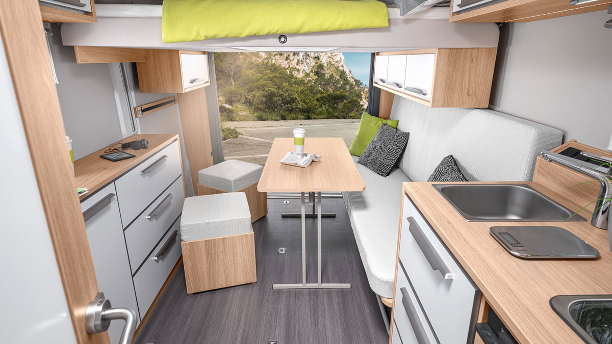 Innenraum vom Knaus Deseo Sportcaravan