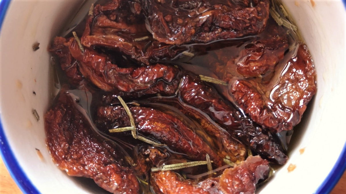 Getrocknete Tomaten als Camping Essen