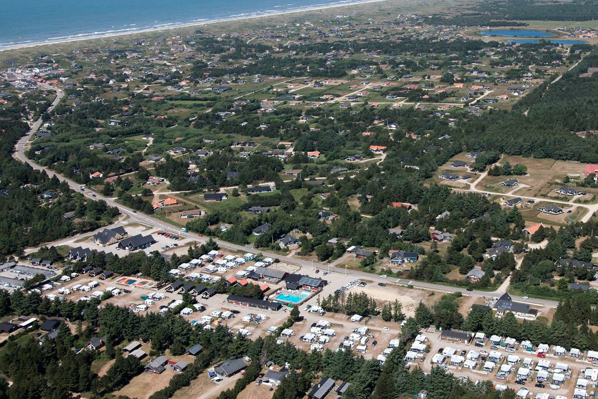 Blick auf den Vejers Familien Camping Süddänemark