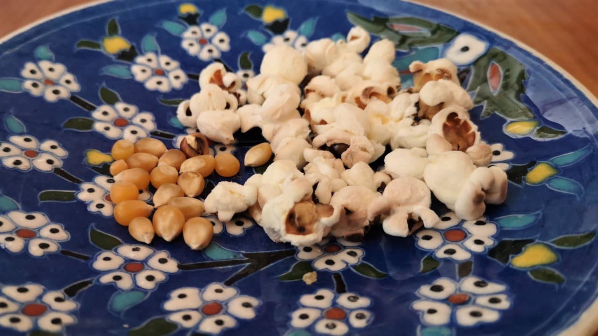 Popcorn als Camping Essen selber machen