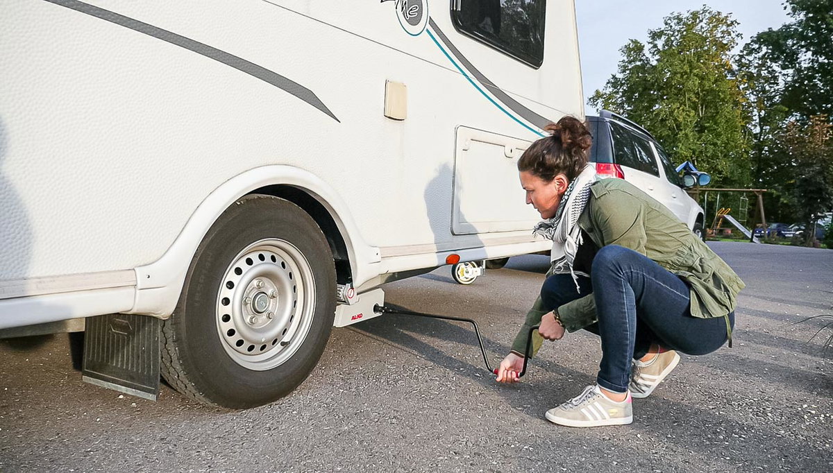 Mover Anwendung beim Wohnwagen