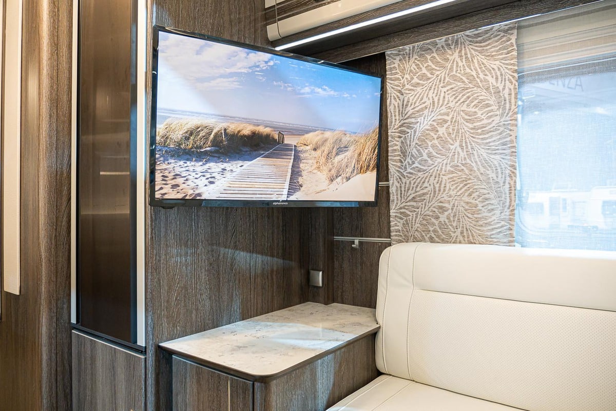 Ein Camping TV zum Fernsehen