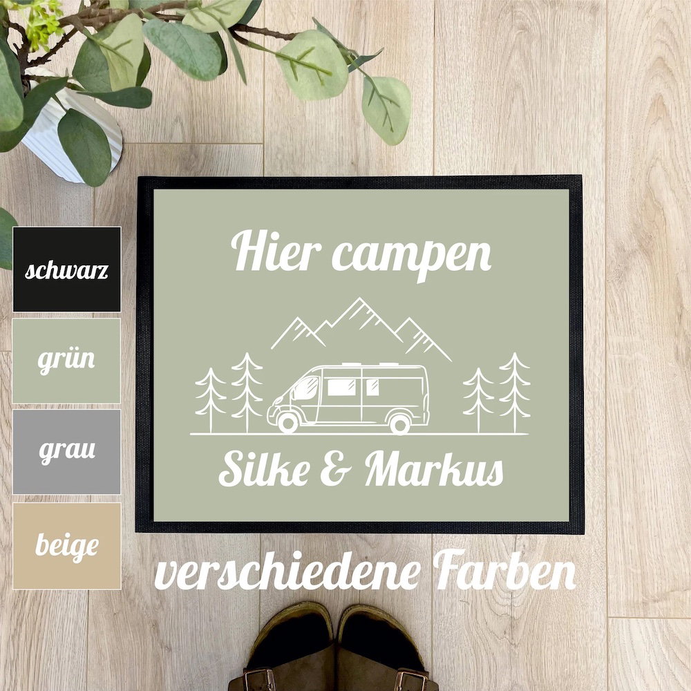 Geschenk für Camper Fussmatte von CamperVanStore bei etsy