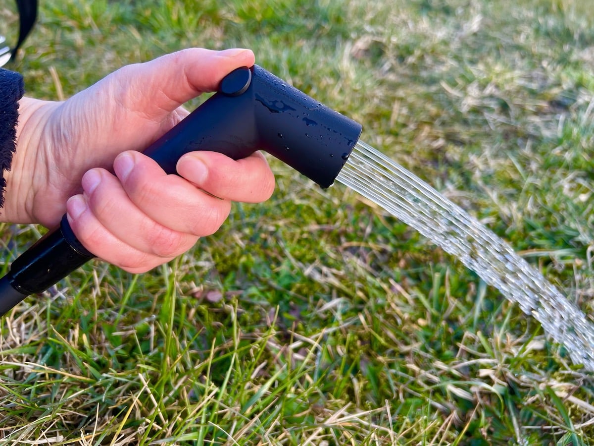Handbrause vom Outdoorset des LAVESE Waschebeckens