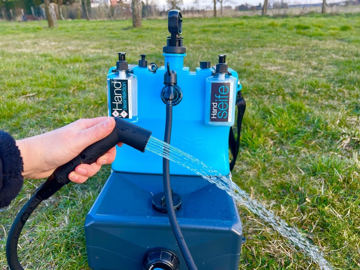 Die Handbrause vom LAVESE Waschbecken