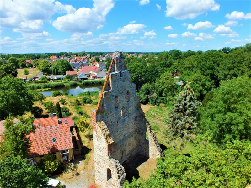 Der Burggiebel in Beetzendorf auf einer Campingtour durch die Altmark