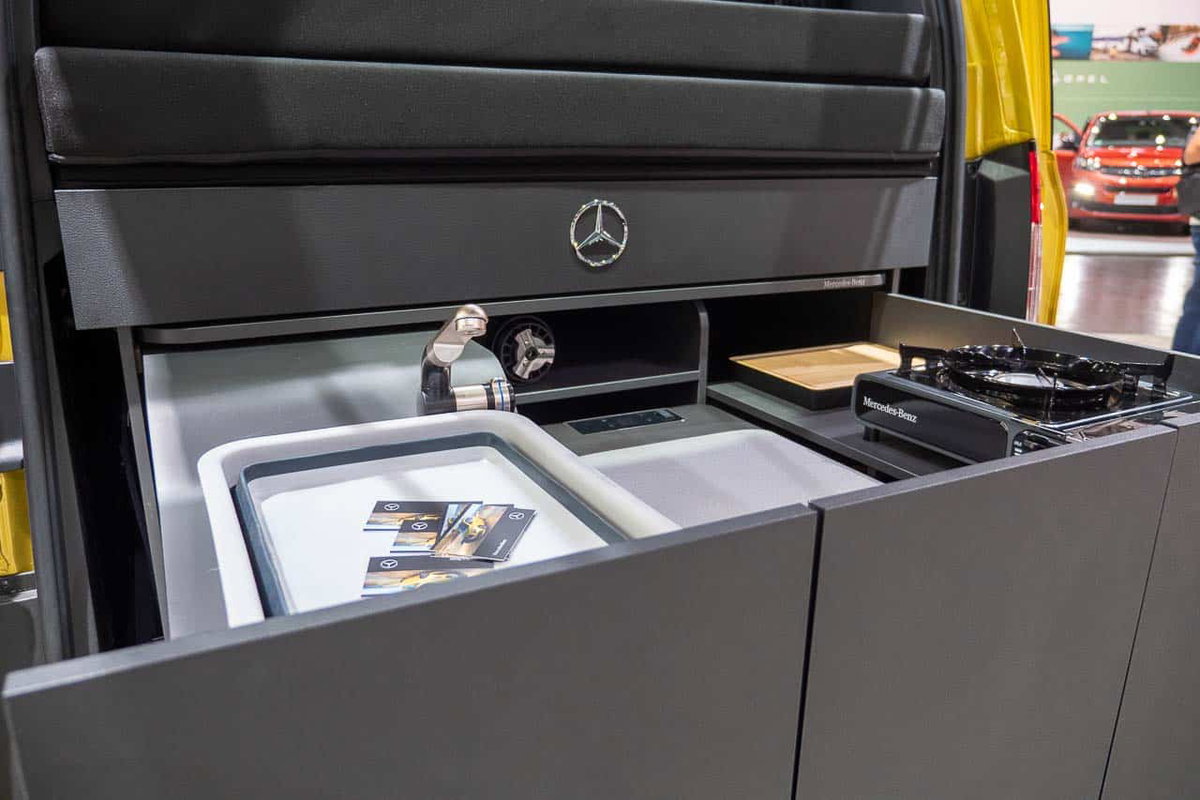 Mercedes-Benz T-Klasse Campingmodul ausgefahren