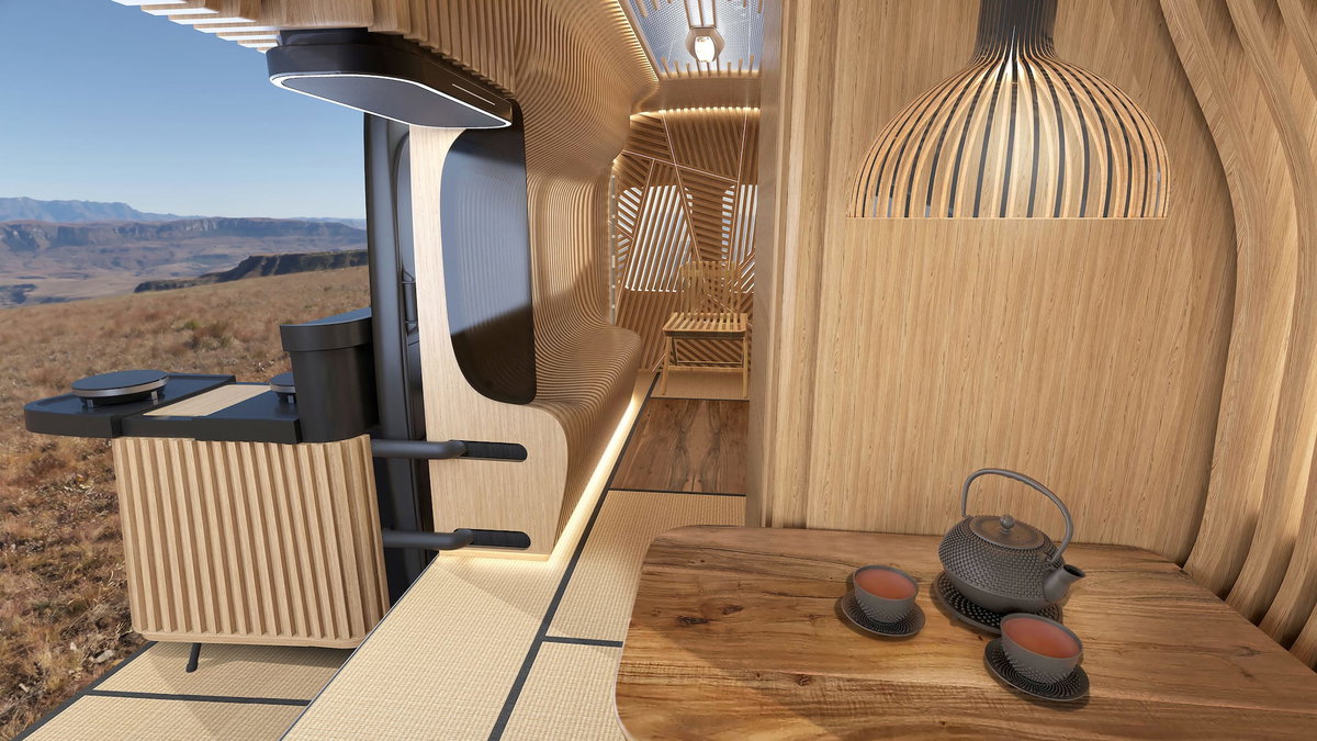 Alpine Cross Cabin Concept Van Küchenelement