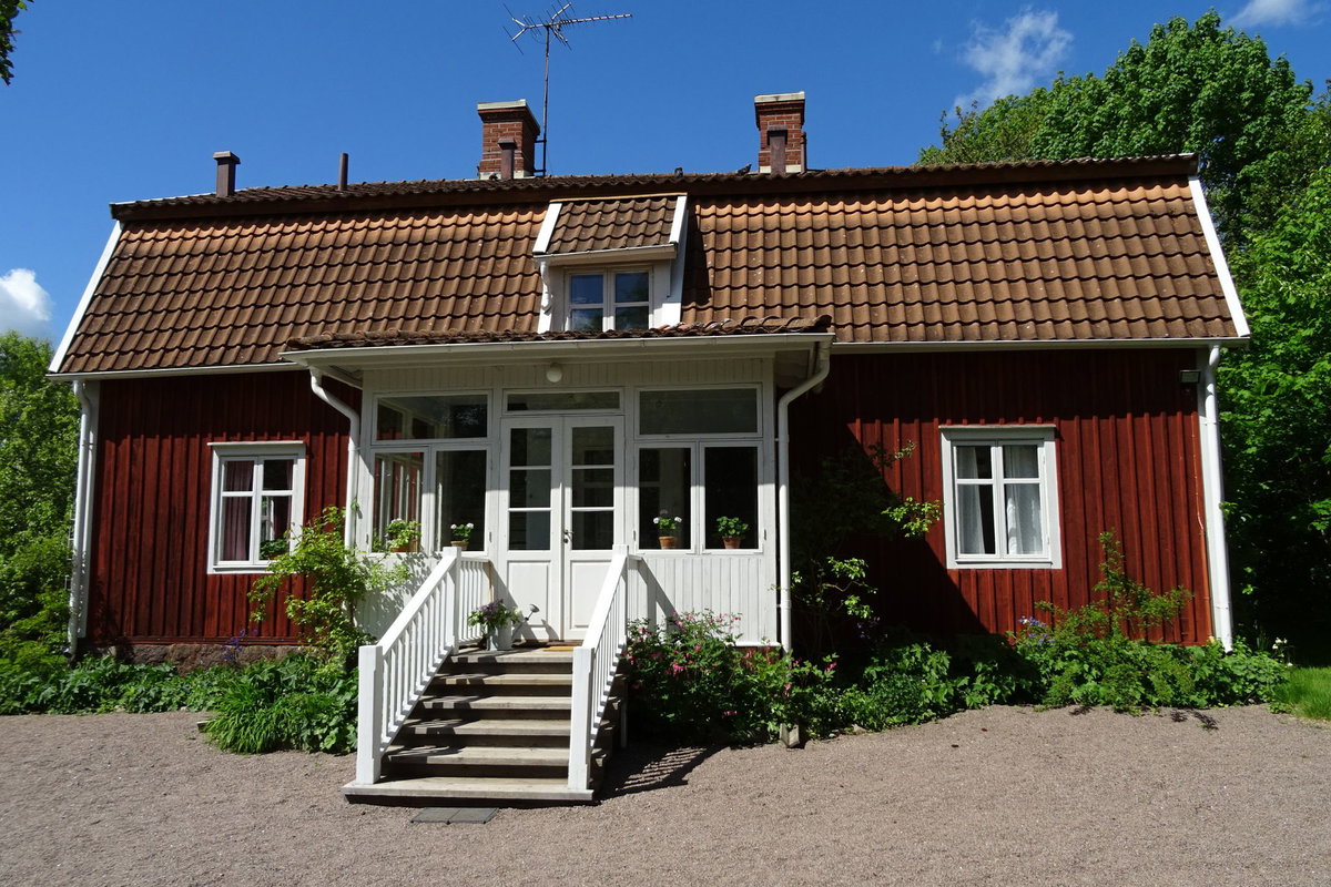 In diesem Holzhäuschen in Vimmerby hat Astrid Lindgren ihre Kindheit verbracht.