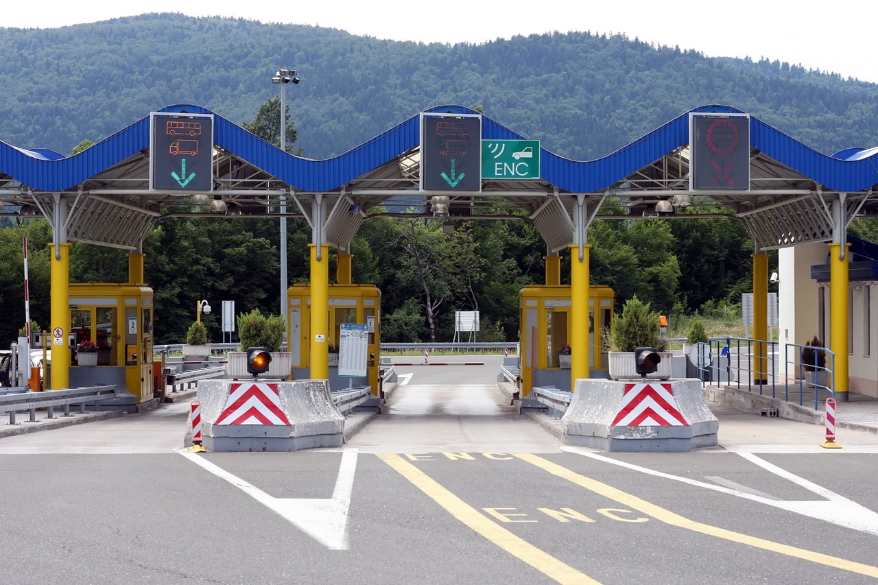 Mautstation in Kroatien Maut ENC