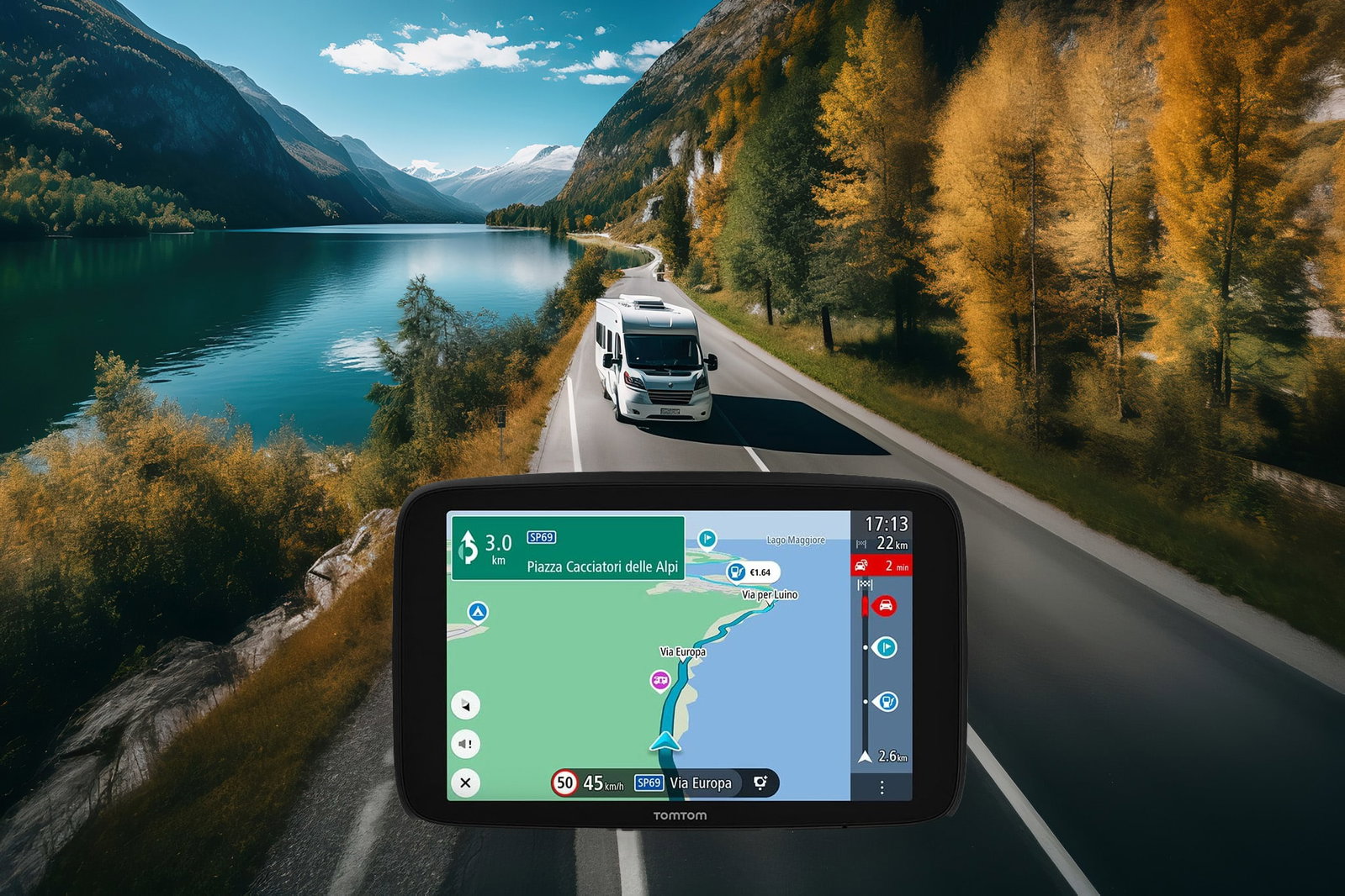 Smartes TomTom-Navi für Camper – jetzt bei Fritz Berger im Angebot