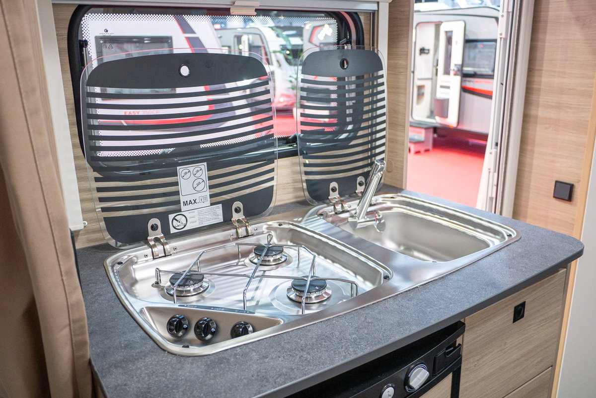 Sterckeman Easy 390 CP Caravan Salon 2023 Küche