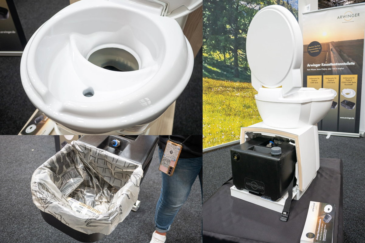 Arwinger Kassetten-Trenntoilette Caravan Salon 2023