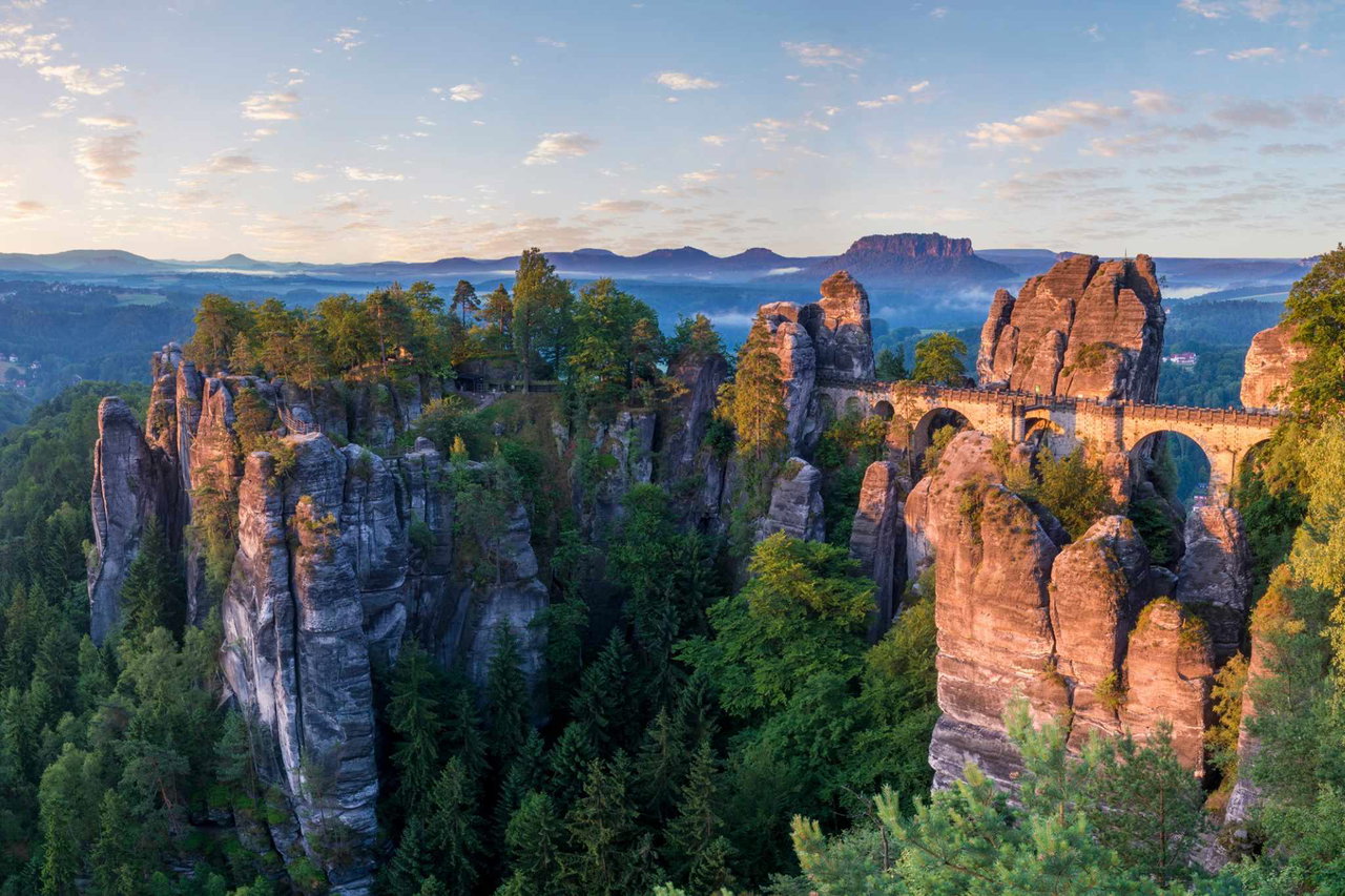 Camping im Erzgebirge Bastei-Brücke