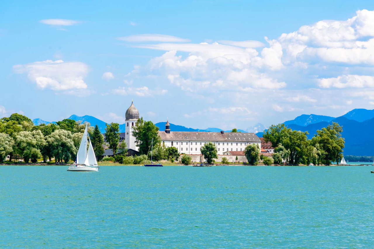 camping chiemsee Landschaft