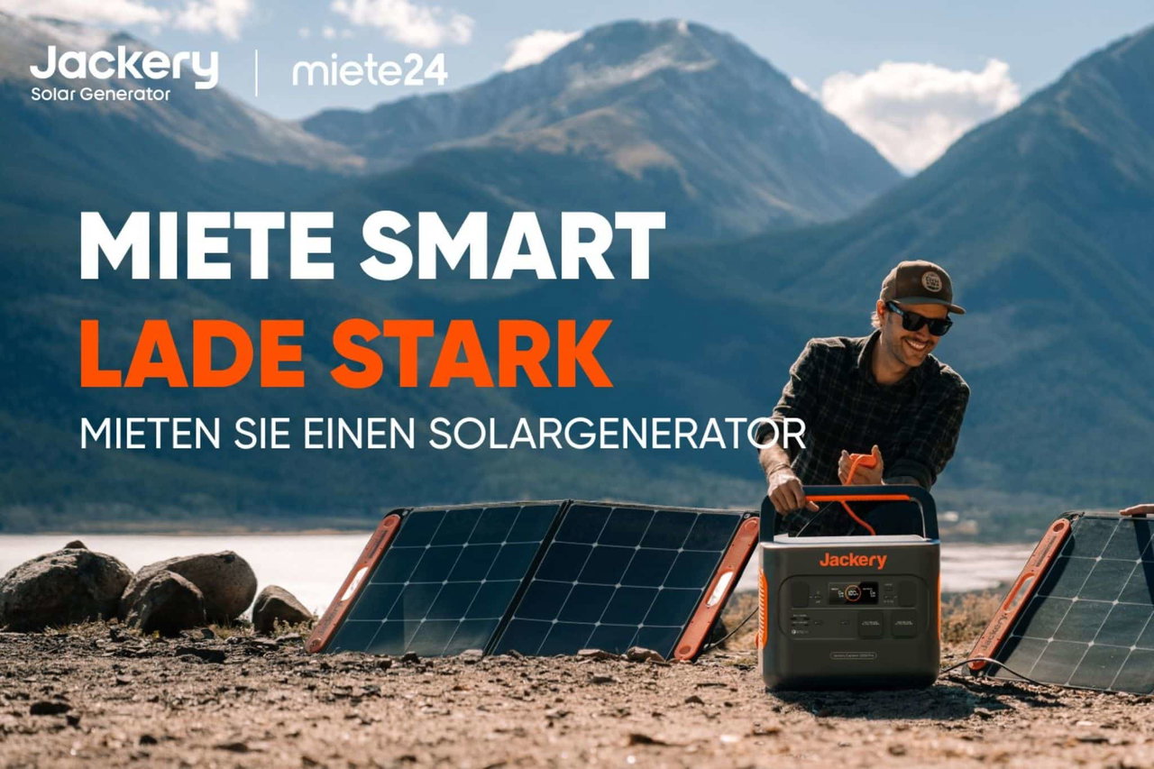 Jackery Miete24 Solargenerator Powerstation Solarpanel mieten
