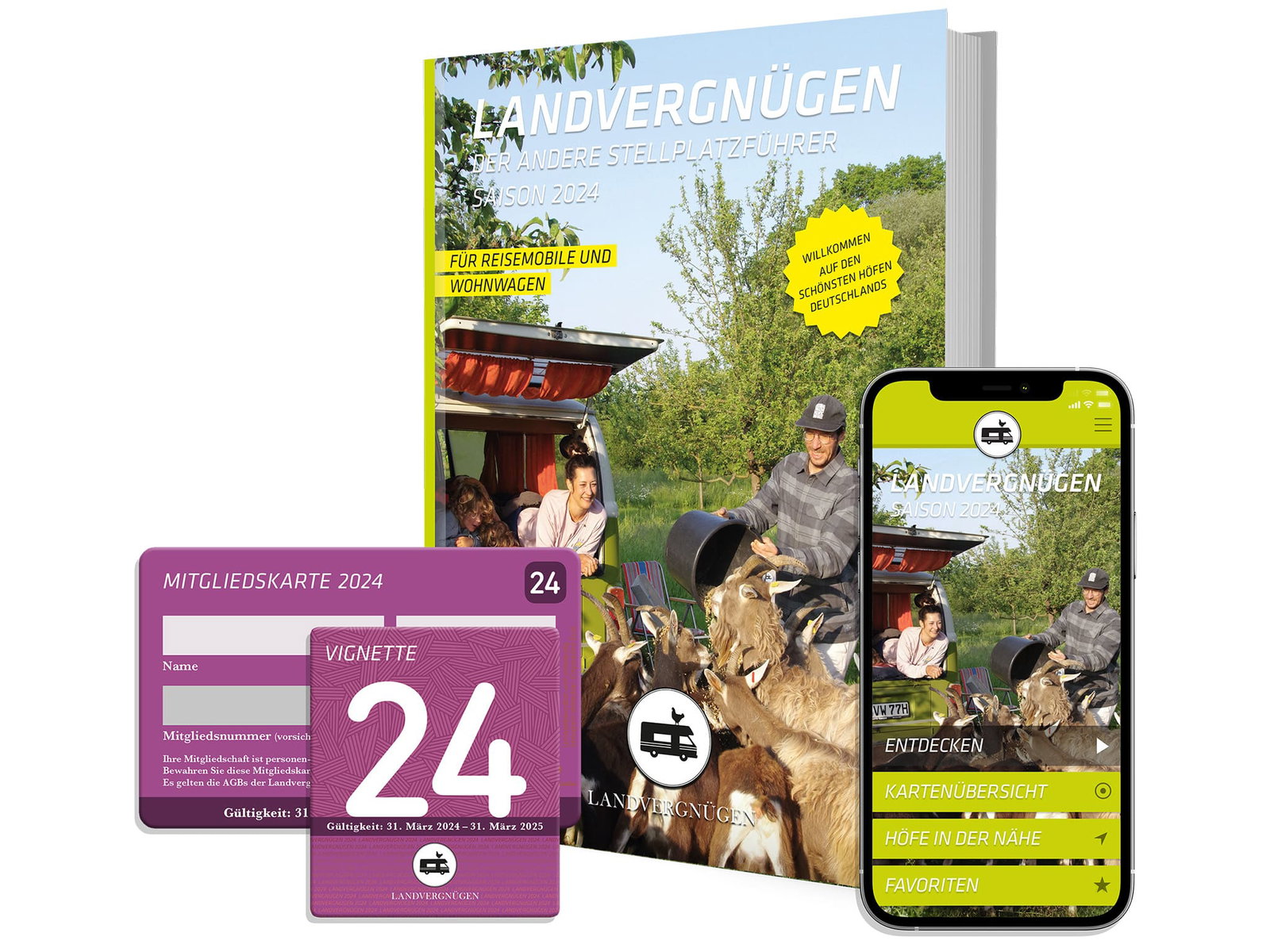Camping auf Bauernhöfen und Weinbergen: Landvergnügen jetzt auch rein digital verfügbar