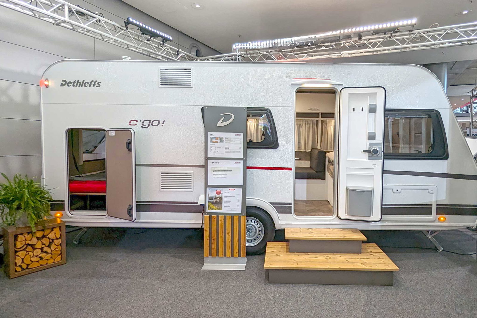 Wohnwagen-Neuheiten 2024: Dethleffs c'go 495 QSK – geräumiger Familien-Caravan mit bis zu 7 Schlafplätzen
