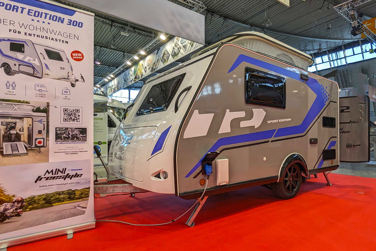 Trigano Mini Freestyle 270 (2024) – komfortabler Mini-Wohnwagen für 2 Personen mit Aufstelldach