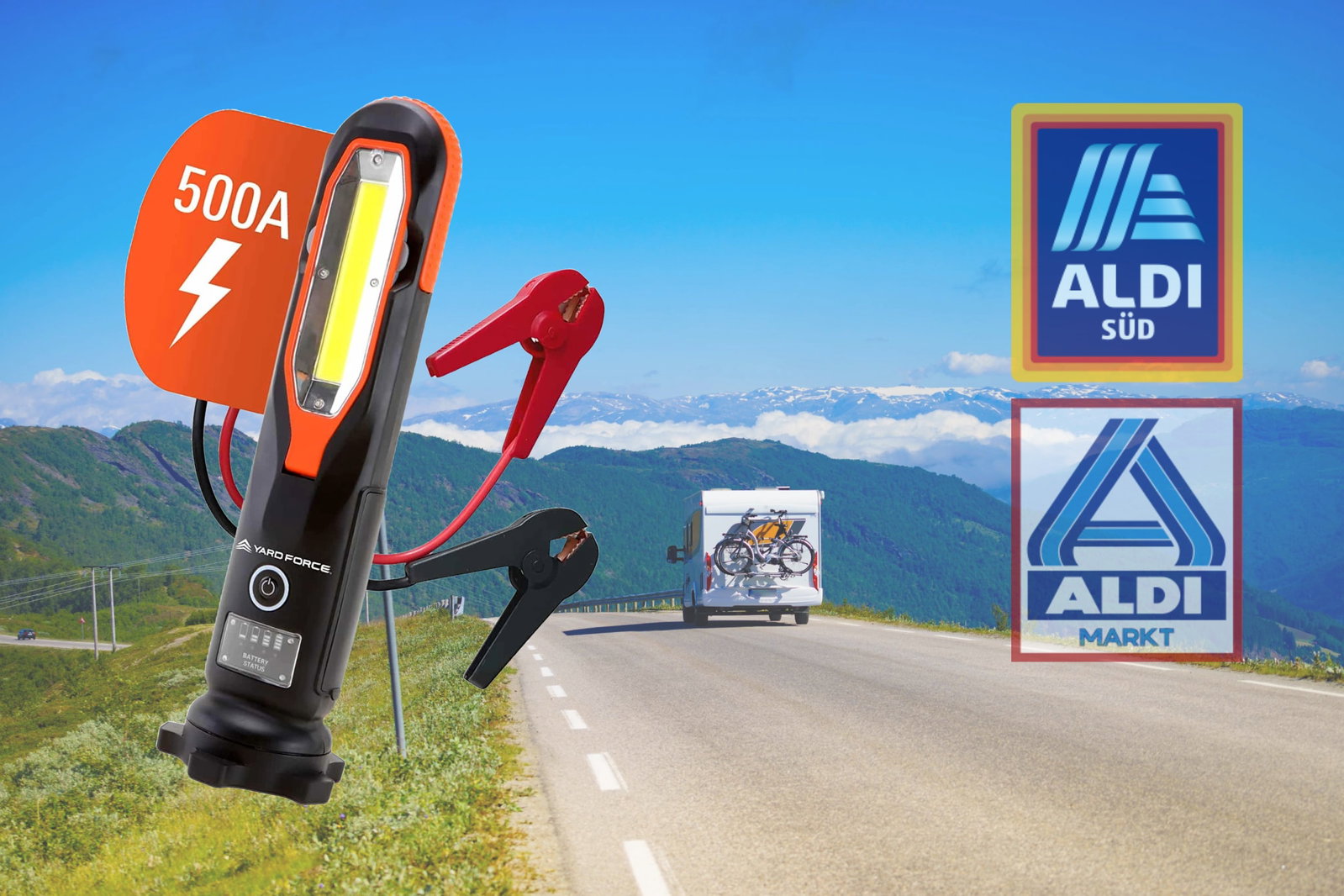 Schnäppchen bei ALDI: 3-in-1 Akku-Starthilfe zum Spitzenpreis - perfekt fürs Camping!