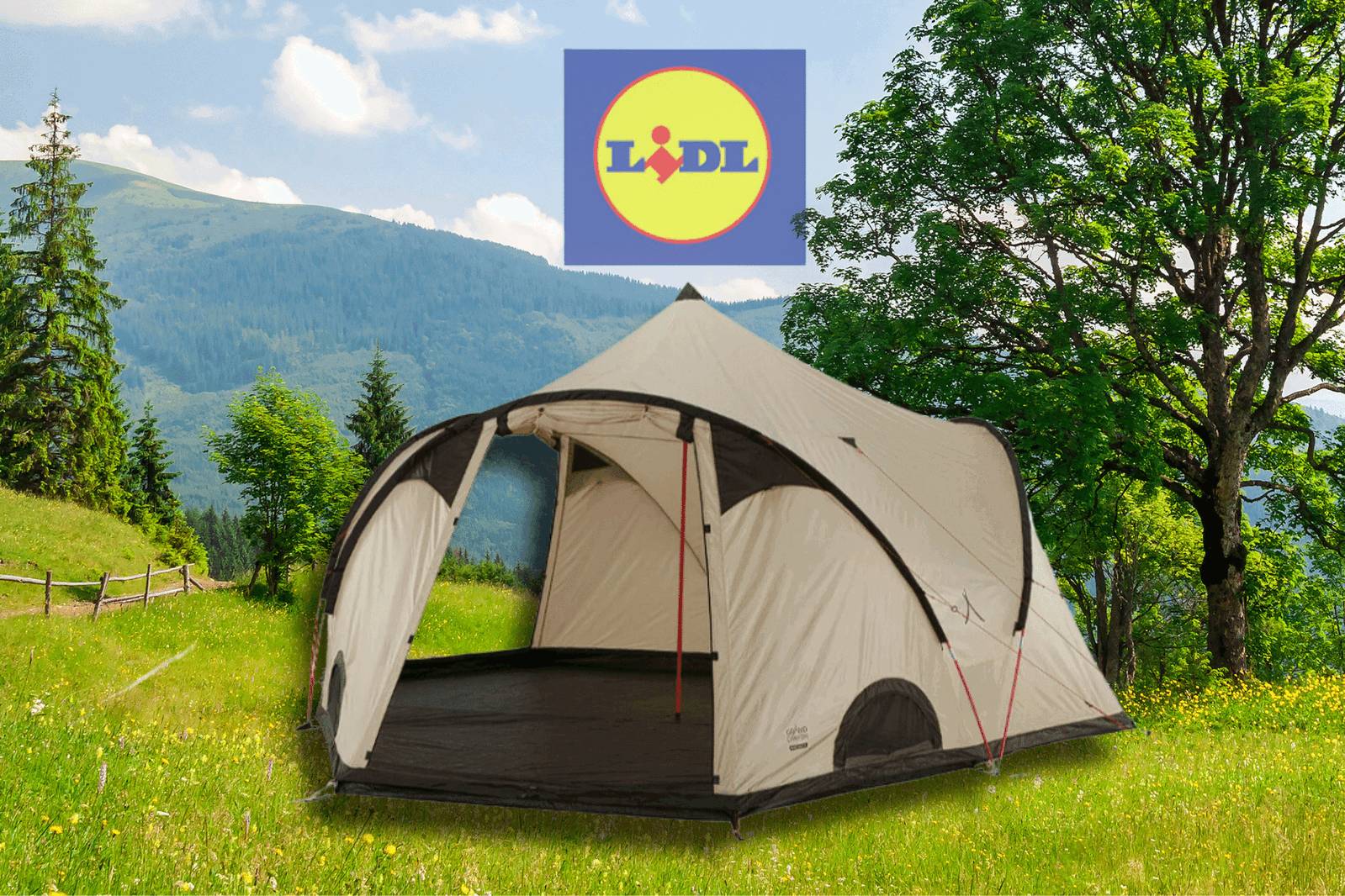 Nur für kurze Zeit: Sichere dir das riesige 10-Personenzelt bei LIDL!