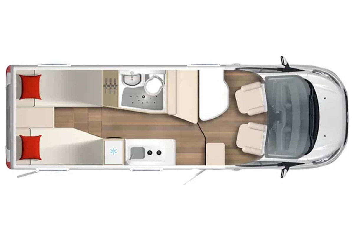 Bürstner Lineo T 690 G Grundriss