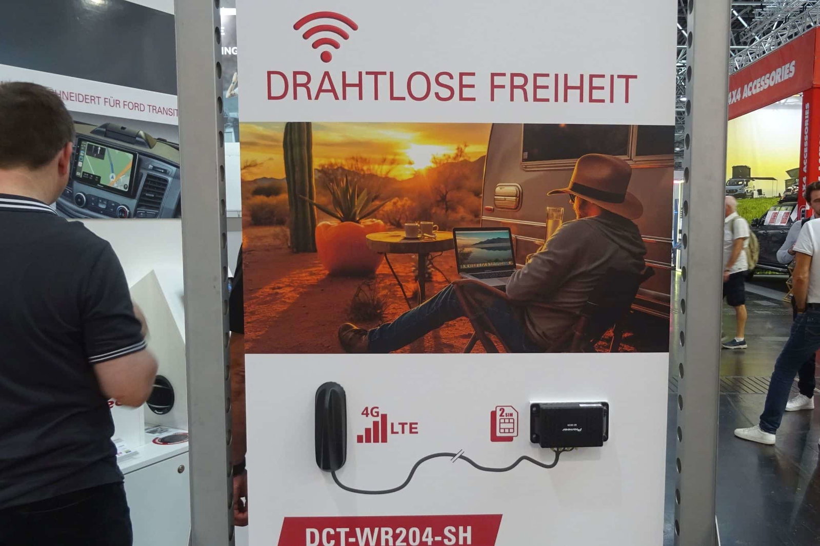 Pioneer DCT-WR204-SH (2024) - 4G Wi-Fi-Router mit Antenne für beste Verbindung unterwegs